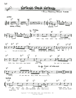 page one of Nothing From Nothing (Real Book – Melody & Chords)