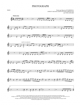 page one of Photograph (French Horn Solo)