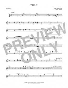 page one of Truly (Tenor Sax Solo)