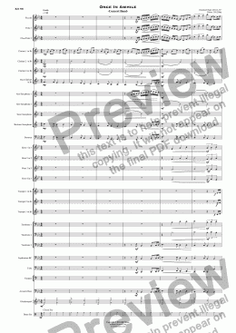page one of Once In Awhile - Concert Band