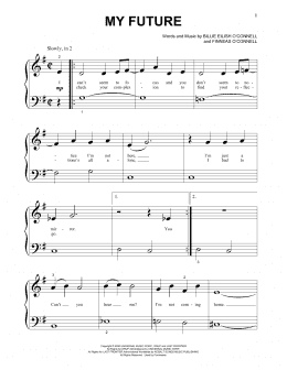 page one of my future (Beginning Piano Solo)
