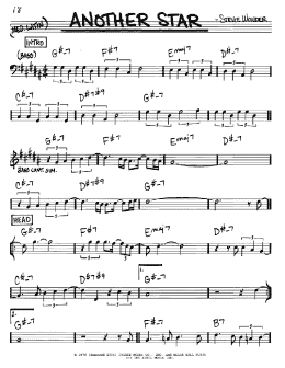 page one of Another Star (Real Book – Melody & Chords – Bb Instruments)
