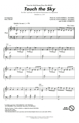 page one of Touch The Sky (from Brave) (arr. Mac Huff) (SSA Choir)