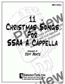 page one of 11 Christmas Songs For SSAA A Cappella