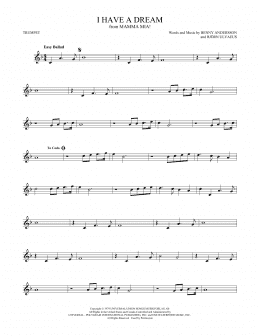 page one of I Have A Dream (Trumpet Solo)