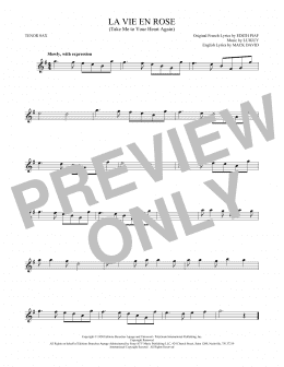 page one of La Vie En Rose (Take Me To Your Heart Again) (Tenor Sax Solo)