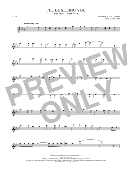 page one of I'll Be Seeing You (Flute Solo)