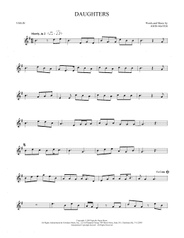 page one of Daughters (Violin Solo)