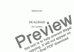 page one of Dualidad - Full Score