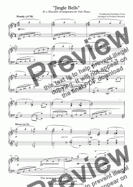 page one of Jingle Bells Piano Version