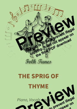 page one of The sprig of thyme