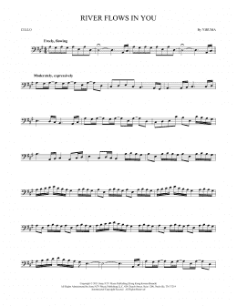 page one of River Flows In You (Cello Solo)