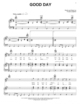 page one of Good Day (Piano, Vocal & Guitar Chords (Right-Hand Melody))