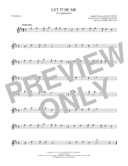 page one of Let It Be Me (Je T'appartiens) (Tenor Sax Solo)