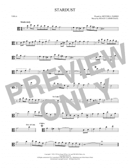 page one of Stardust (Viola Solo)