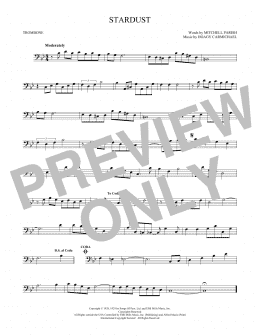 page one of Stardust (Trombone Solo)