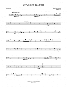 page one of We've Got Tonight (Trombone Solo)