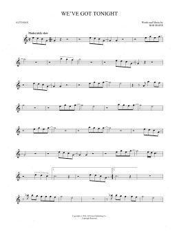 page one of We've Got Tonight (Alto Sax Solo)
