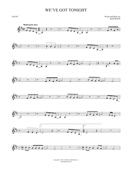 page one of We've Got Tonight (Violin Solo)