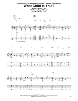 page one of What Child Is This? (Guitar Tab)