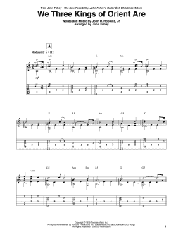 page one of We Three Kings Of Orient Are (Guitar Tab)
