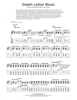 page one of Death Letter Blues (Dobro)