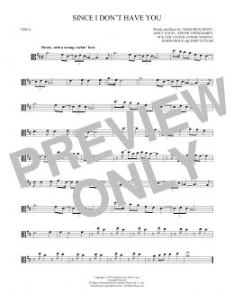 page one of Since I Don't Have You (Viola Solo)