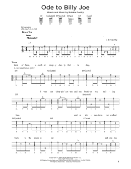 page one of Ode To Billy Joe (Banjo Tab)