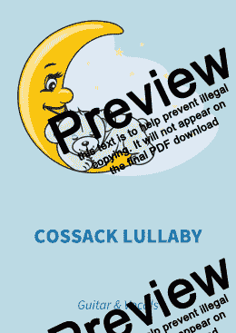 page one of Cossack Lullaby