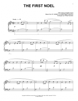 page one of The First Noel (arr. Phillip Keveren) (Piano Solo)