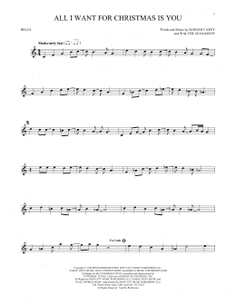 page one of All I Want For Christmas Is You (Bells Solo)