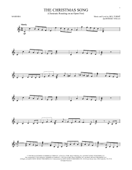 page one of The Christmas Song (Chestnuts Roasting On An Open Fire) (Marimba Solo)