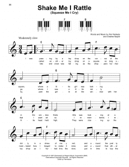 page one of Shake Me I Rattle (Squeeze Me I Cry) (Super Easy Piano)
