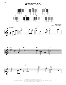 page one of Watermark (Super Easy Piano)