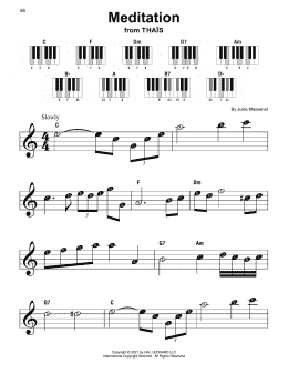 page one of Meditation (Super Easy Piano)