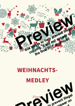 page one of Weihnachts-Medley