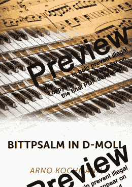 page one of Bittpsalm in d-Moll