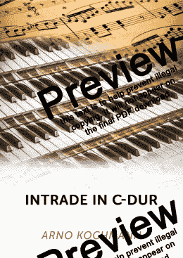 page one of Intrade in C-Dur