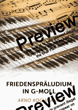 page one of Friedenspräludium in g-Moll