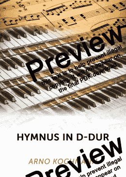 page one of Hymnus in D-Dur
