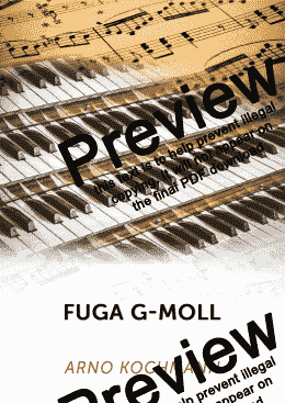 page one of Fuga g-Moll