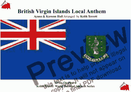 page one of British Virgin Islands Local Anthem  for String Orchestra