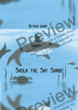 page one of Shola the shy shark