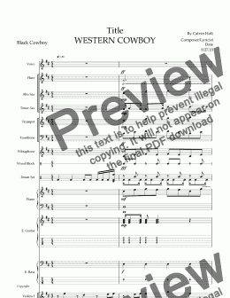 page one of WESTERN COWBOY