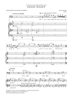 page one of Good Night (Piano & Vocal)