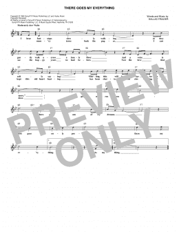 page one of There Goes My Everything (Lead Sheet / Fake Book)