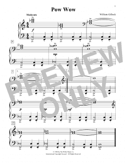 page one of Pow Wow (Educational Piano)