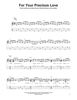 page one of For Your Precious Love (Easy Ukulele Tab)