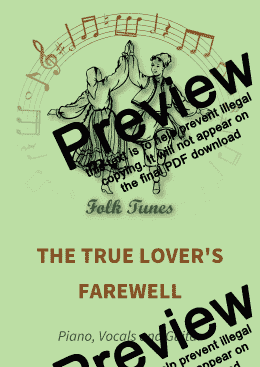 page one of The true lover's farewell