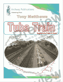 page one of Tuba Train (Euphonium / Tuba & Piano)